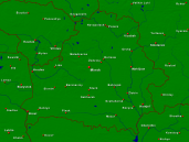 Weißrussland Städte + Grenzen 1200x900